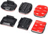 Sametop Helmet Adhesive Sticky Mounts - Curved & Flat 3M Mount for GoPro & DJI Osmo Cameras (6 Packs)