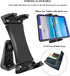 iPad Tablet Tripod Mount Adapter, 360 Degree Rotatable Clamp Holder with Bluetooth Remote for iPad Pro, Air, Mini