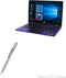 BoxWave Stylus Pen - FineTouch Capacitive Stylus for EVOO Convertible Touchscreen Laptop (11.6 in) - Metallic Silver