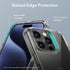 ESR Boost Series iPhone 15 Pro Case: Slim Clear Back, Metal Kickstand, 3 Stand Modes, Military-Grade Protection,