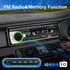 Single Din Car Stereo Bluetooth Car Radio, Car Audio with Handsfree and App Control, LSLYA 4X50W Car Radio Supports FM,