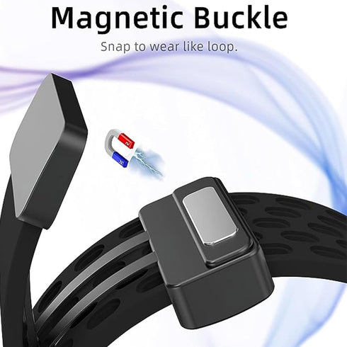 Lamshaw ID208 Plus Smart Watch Band, Soft Silicone Sport Replacement Straps with Magnetic Closure for 1.8 Inches