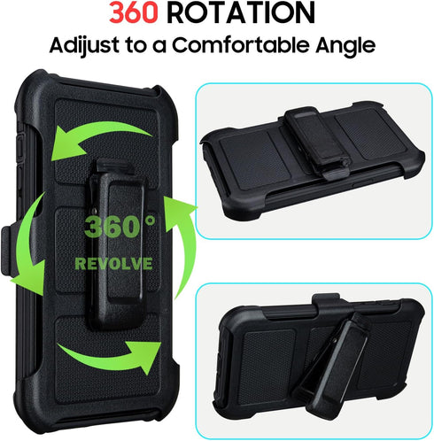Saiboro 15 15 2 15Case Compatible with Defender iPhone Case with Clip,Holster with Kickstand,for Heavy Duty iPhone