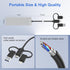 Memory Stick Pro Duo Adapter for iPhone, 6 in 1 SD/TF/M2/MS/CF/XD Multi Card Reader with Lightning+USB A+C