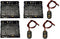3 Pcs AA Battery Holder Leads 4 x 1.5V (6V) with 3 Pcs 9V I Type Snap Connector Plastic Housing