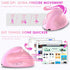 Ergonomic Mouse, Rechargeable Small Vertical Wireless Mouse with 6 Buttons, Adjustable 800/1200/1600 DPI Pink for