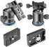 NEEWER 36MM Tripod Ball Head 360° Panoramic Metal with Quick Release Plate, Max Load 17.6lb/8kg, Blue