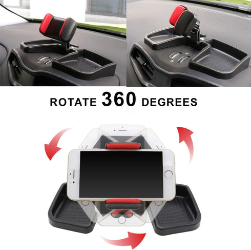 Camoo for Jeep Renegade Phone & GPS Holder, 360 Degree Rotation, Fits 2015-2025 Models