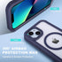 yowtrey 13 2 13 Defender for Clear iPhone Case with Belt Clip Holster + Screen Protectors, Compatible with MagSafe