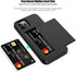 Nvollnoe for iPhone 12 Case,iPhone 12 Pro Case with Card Holder Heavy Duty Protective Dual Layer Shockproof Hidden Card Slot Slim Wallet Case for iPhone 12/12 Pro for Men&Women(Black)