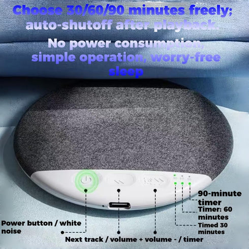 5.4 (Pink*1) Bluetooth Pillow Speaker for Sleeping, Under Pillow Speaker Bluetooth with White Noise, Ultra Slim