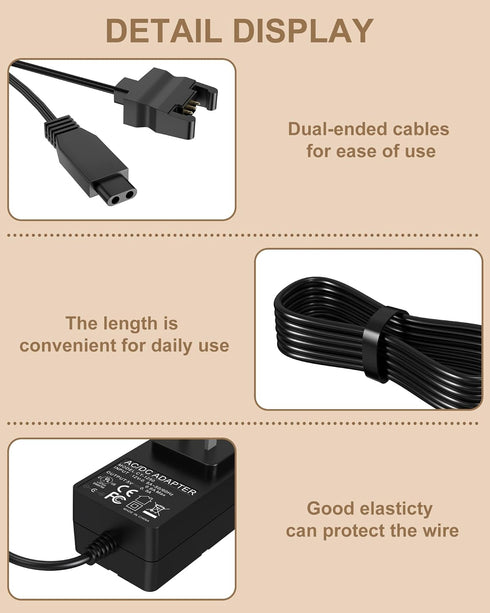 VHBW Replacement Charging Adaptor for SportDOG, Compatible with SD-575E & SD-875E Remote Trainer