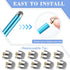 24 Pieces Stylus Replacement Fiber Tip, Compatible with MEKO and Bargains Dept 0.3-inch Tip Series Stylus