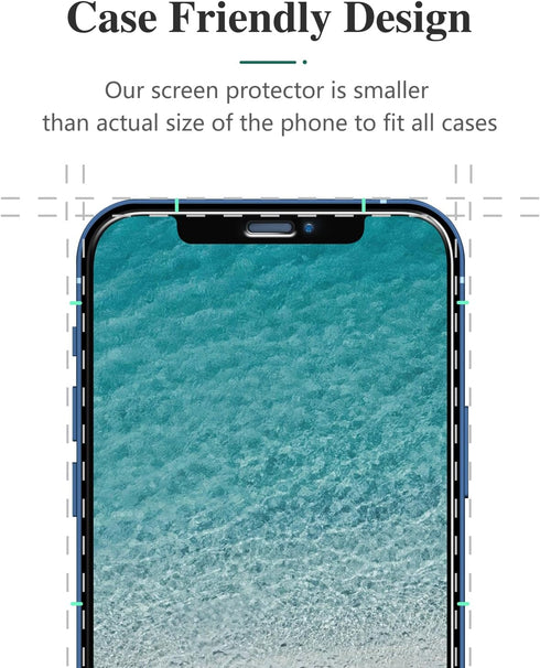 Pokolan (3-Pack) Tempered Glass Screen Protector for iPhone 12 / iPhone 12 Pro 2020 (6.1 inch), 9H Hardness, Bubble Free