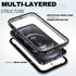 BEASTEK iPhone 12 Pro Waterproof Case, TRE Series Shockproof Dustproof Underwater IP68 Full Body Protective Cover with