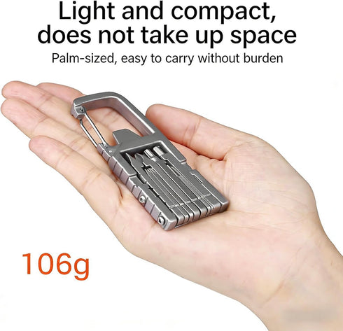 YePeiJun 13 1 Multifunctional Sim Card Ejector Tool in Carabiner Tool with Sim Card Pin Screwdrivers Wrenches Ruler