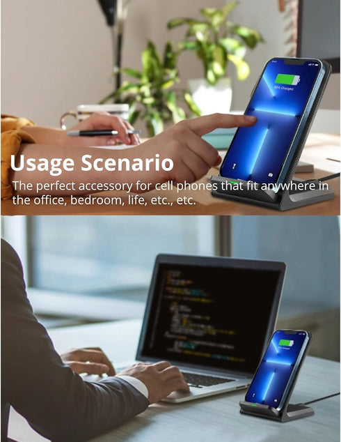 Charging Stand, Certified 15W Fast Charger for iPhone X, 8, 8 Plus, Multifunctional Charging for Various Devices