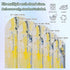 Jnbasdffb 7.2 Yellow Blue Wedding Arch Cover, Stretchy Spandex Arch Backdrop Stand Covers FT, Modern Abstract Oil