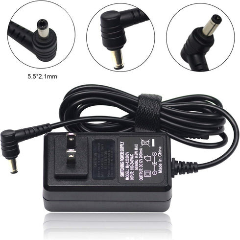 12V 2A AC Adapter for Celestron Telescope NexStar LCM CPC Series, Power Adapter Charger (MPN: 18778)
