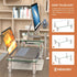 Hemudu 2 Pack Monitor Stand, 3 Adjustable Height Riser, Desktop Organizer for PC, Laptop