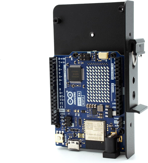 KKSB DIN Rail Clip Mount Bracket for Arduino - Compatible with Arduino UNO R4 WiFi and More