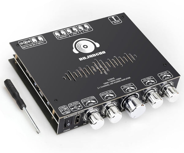 S220HS 2.1 Channel Bluetooth Power Amplifier Board, TDA7498E Chip 160W×2+220W, Custom Bluetooth Name Support