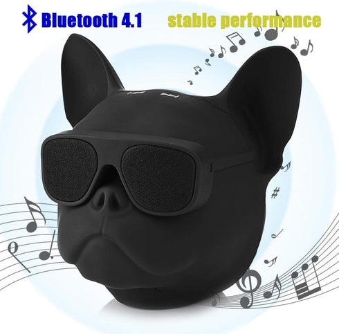 Goshyda Portable Bulldog Shaped Speaker, Bluetooth 4.1 Dog Shaped Stereo Sound Music Player
