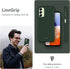 TUDIA Ultra Slim Grip Galaxy A14 5G Bark Phone Case, Pine Green Shockproof Thin Lightweight Soft TPU Cover