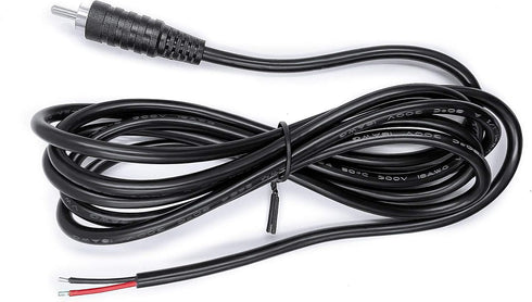 Pixelman 18AWG 6.5ft Heavy Gauge Speaker Wire RCA Adapter Plug to Bare Wire, 2 Pcs