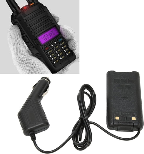 2 Way Radio Car Charger for Baofeng UV-9R Plus, Walkie Talkie Base Desktop Charger for Buses Trucks
