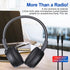 F4 Rechargeable Portable FM Radio Headphones, Best Reception FM Headset Radio Receiver for Daily Use