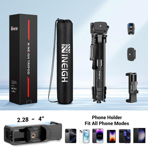 Nineigh 83 Phone Tripod, Cell Phone Tripod for iPhone, Tall Tripods Selfie Stick with Remote Extendable Phone Holder