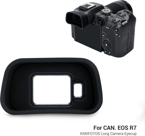 JJC Eyecup Eyepiece Viewfinder for Canon EOS R7 Camera, Soft Silicone Extended Design