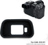 JJC Eyecup Eyepiece Viewfinder for Canon EOS R7 Camera, Soft Silicone Extended Design
