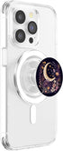 Boho Moon Phases Floral Aesthetic PopSockets PopGrip for MagSafe Chic