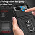 Google Pixel 8A Case with Magnetic Ring Holder, Kickstand, HD Screen Protector, Military Grade 16ft Drop Tested, Black