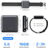MP3 Player with Bluetooth, 16GB Sport Bluetooth MP3 Player with Watch Band and Clip for Climbing, Hiking, Cycling, Yoga