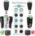 CHANZON 10Pcs Male and Female 5.5mm x 2.1mm 12V DC Power Jack Connector, 24V Socket for LED Light Strip CCTV Security