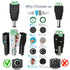 CHANZON Male 10 Pcs 12V 5.5 mm x 2.1 mm DC Power Jack Connector 24V Barrel Plug for CCTV Security Camera Cable Wire Adapter