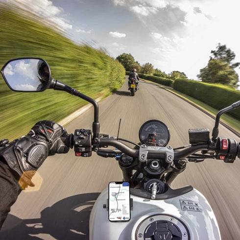 Magnetic Motorcycle Phone Holder, Strong Magnetic Attracts Tank, Non-Slip & Anti-Scratch, Compatible with 3.5-7.5" iPhones/Nexus/HTC/LG