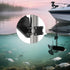 Koroao 9 20-50mm Adjustable Pole Clamp Transducer Mount Compatible with Lowrance Eagle Eye - for Fits Round Pole , Easy