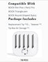 10 PCS Marker Pen Tips Replacement for BOOX Pen Plus, Pen2 Pro, Note Air2, and Other Stylus Tips, Black