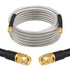 MOOKEERF RG8X SMA Male to SMA Male Coaxial Cable 15FT,Ultra Low Loss