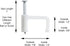 THE CIMPLE CO Dual, Twin, or Siamese Coaxial Cable Clips, Cat6, Electrical Wire Clip, 1/2 in Nail Clip, White (100