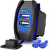 Nilight Dual USB Charger 4.2A Rocker Switch Style USB Charger 12V/24V Fast Charge Socket Waterproof Quick Charger for
