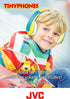 JVC Kids Headphones, Volume Limiter, Kid Safe, Length Adjustable, Toddler Headphones, Fun Stickers Included (HAKD7Y