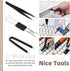 14Pcs Mechanical Keyboard Lube Kit, Includes Key Puller, Tweezers, Cleaning Brush, Lubrication Pens, Keycap Remover