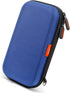 GLCON Blue Shockproof Charger Carrying Case - Small Hard Travel EVA Case for