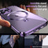 Magnetic iPhone 14 Pro Case with Invisible Stand, Compatible with MagSafe, Slim Clear Design with Electroplated Bumper,