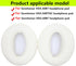 HD4.50BT Ear Pads Replacement Type Memory Foam Leather Ear Pads Suitable for Sennheiser HD4.50BT HD4.50BTNC HD4.40BT Headset Use (White)